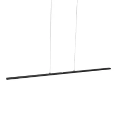 Design hanglamp zwart incl. LED met touchdimmer - Platina