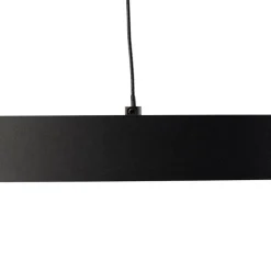 Design hanglamp zwart incl. LED dimbaar easylift - Hoop