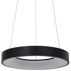 Design hanglamp zwart incl. LED dimbaar - Ringlede