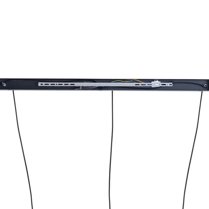 Design hanglamp zwart langwerpig 3-lichts - Indu