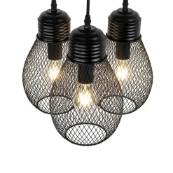 Design hanglamp zwart 3-lichts - Raga