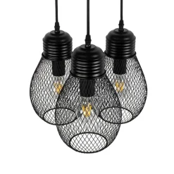 Design hanglamp zwart 3-lichts - Raga