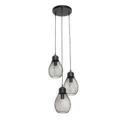 Design hanglamp zwart 3-lichts - Raga