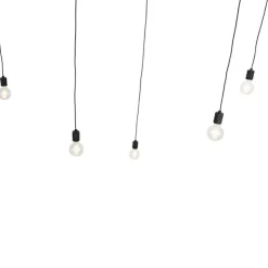 Design hanglamp zwart 5-lichts - Cavalux