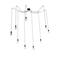 Design hanglamp zwart 9-lichts - Cavalux