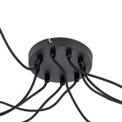 Design hanglamp zwart 9-lichts - Cavalux