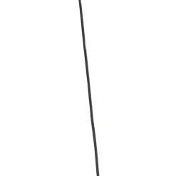 Design hanglamp zwart met amber glas 3-lichts 161,5 cm - Qara