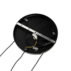 Design hanglamp zwart met smoke glas 3-lichts- Chico