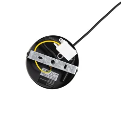 Design hanglamp zwart met goud en smoke glas - Kyan