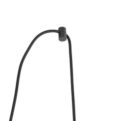 Design hanglamp zwart met smoke glas 3-lichts 226 cm - Qara