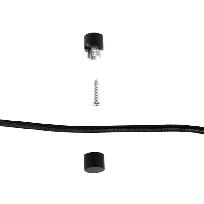 Design hanglamp zwart met stekker - Cavalux