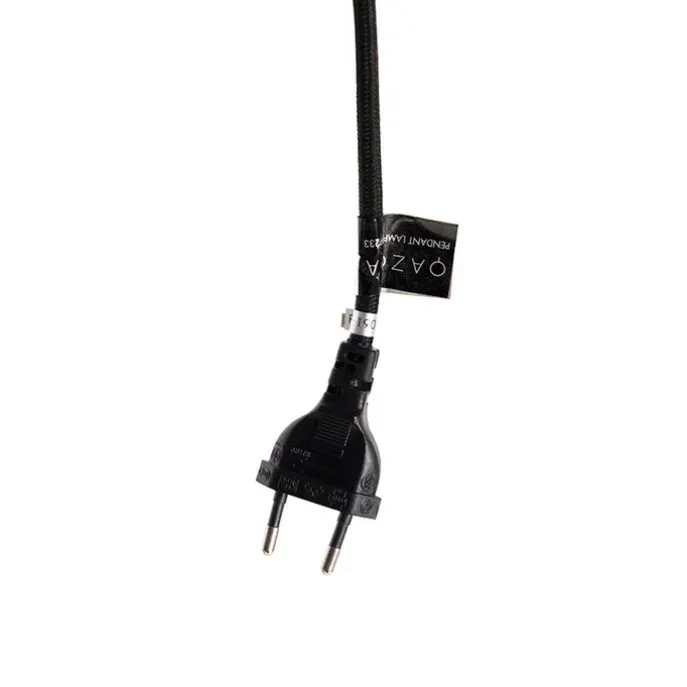 Design hanglamp zwart met stekker - Cavalux