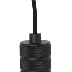 Design hanglamp zwart met stekker - Cavalux
