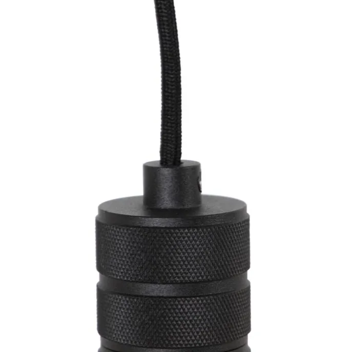 Design hanglamp zwart met stekker - Cavalux