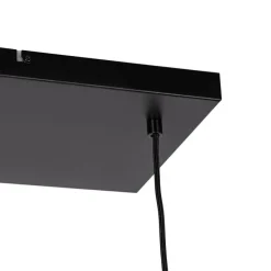 Design hanglamp zwart met smoke glas 8-lichts- Chico