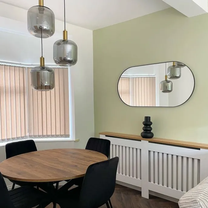 Design hanglamp zwart met goud en smoke glas 3-lichts - Zuzanna