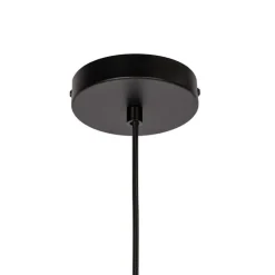 Design hanglamp zwart met smoke glas - Chico