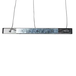 Design hanglamp zwart met gouden binnenkant 3-lichts - Buell