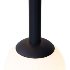 Design hanglamp zwart met mat glas 5-lichts - Vertical