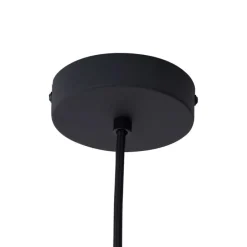 Design hanglamp zwart met mat glas 5-lichts - Vertical