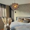 Design hanglamp zwart met smoke glas 8-lichts rond - Uvas