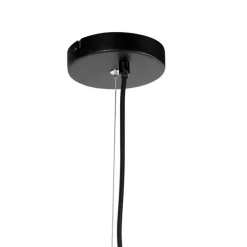 Design hanglamp zwart met smoke glas 8-lichts rond - Uvas