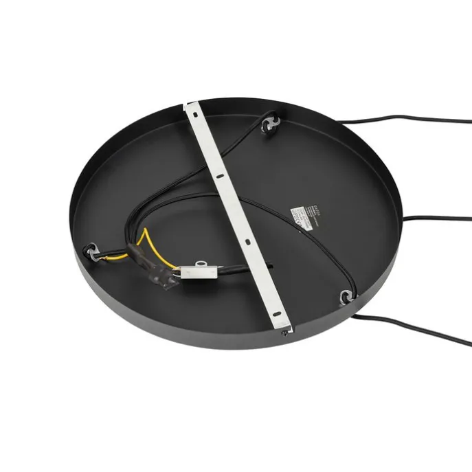 Design hanglamp zwart met goud glas 3-lichts - Bert