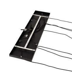 Design hanglamp zwart met goud glas 7-lichts - Bert