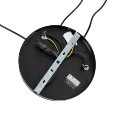 Design hanglamp zwart met smoke glas 3-lichts - Dome