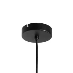 Design hanglamp zwart met dubbele kap 66cm - Pua