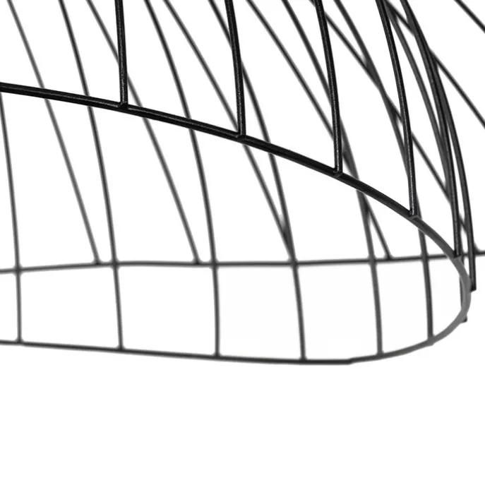 Design hanglamp zwart met dubbele kap 66cm - Pua