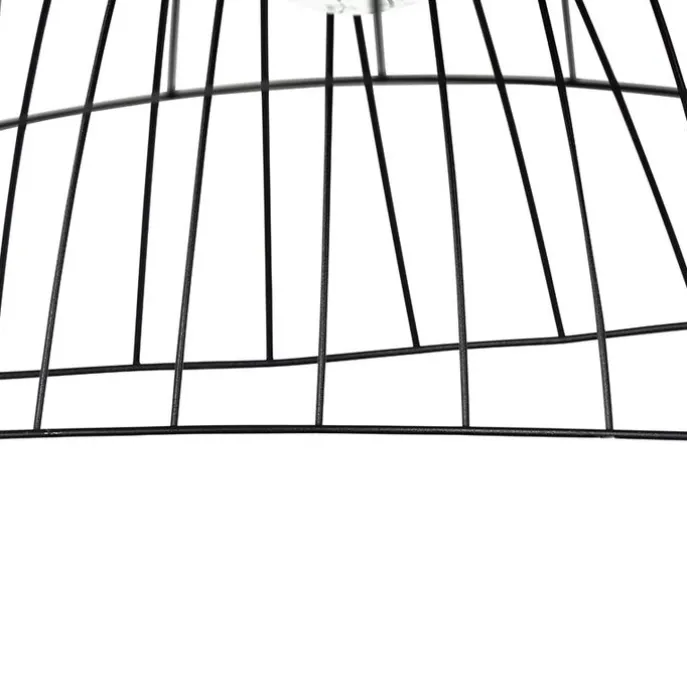 Design hanglamp zwart met dubbele kap 66cm - Pua