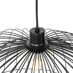 Design hanglamp zwart met dubbele kap 66cm - Pua