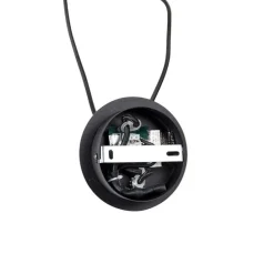 Design hanglamp zwart met goud glas 2-lichts - Bliss