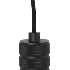 Design hanglamp zwart met stekker incl. LED lamp dimbaar - Cavalux
