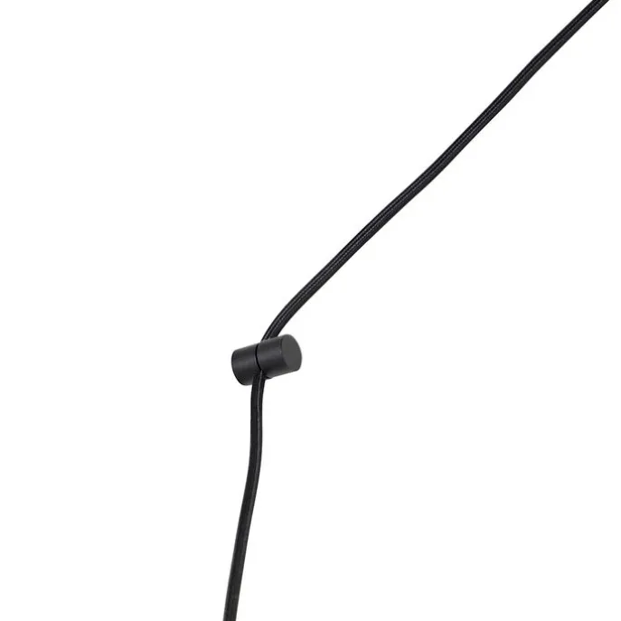 Design hanglamp zwart met stekker incl. LED lamp dimbaar - Cavalux