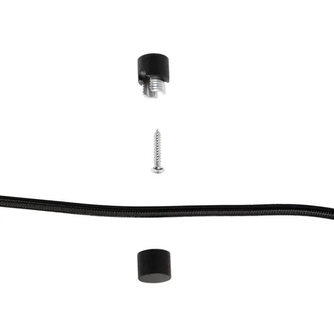 Design hanglamp zwart met stekker incl. LED lamp dimbaar - Cavalux