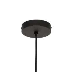 Design hanglamp zwart met goud glas - Bert