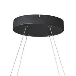Design hanglamp zwart ovaal 120cm incl. LED 3-staps dimbaar - Ovallo