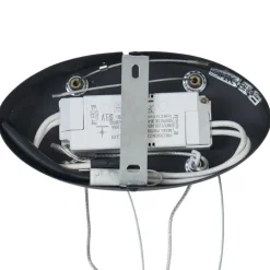 Design hanglamp zwart ovaal 120cm incl. LED 3-staps dimbaar - Ovallo