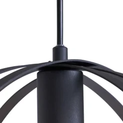 Design hanglamp zwart rond 3-lichts - Indu