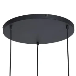 Design hanglamp zwart rond 3-lichts - Indu