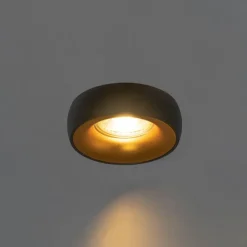 Design inbouwsport zwart met gouden binnenkant - Mooning