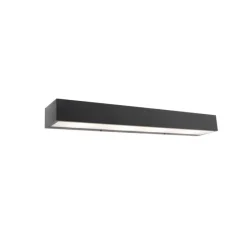 Design langwerpige wandlamp zwart 60 cm - Houx