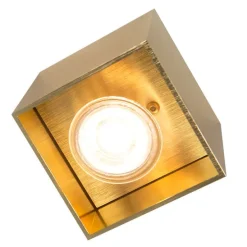 Design opbouwspot goud GU10 50mm- Qubo