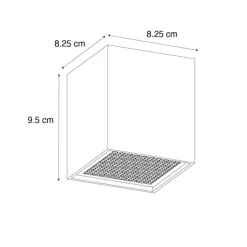 Design opbouwspot goud GU10 50mm - Qubo Honey