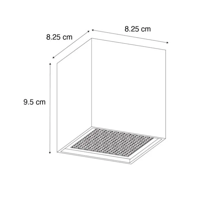 Design opbouwspot goud GU10 50mm - Qubo Honey