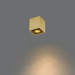 Design opbouwspot goud GU10 50mm - Qubo Honey