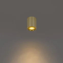 Design opbouwspot goud GU10 50mm - Tubo Honey