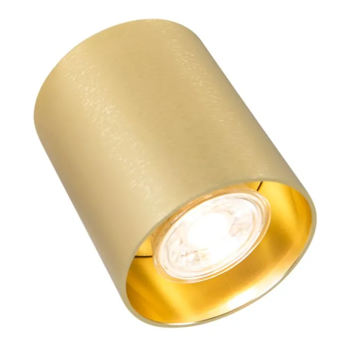 Design opbouwspot goud GU10 50mm - Tubo
